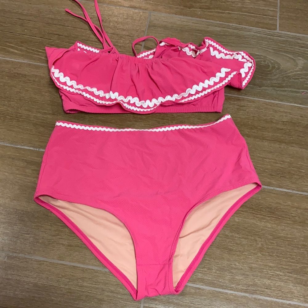 Jcrew pink swimsuit